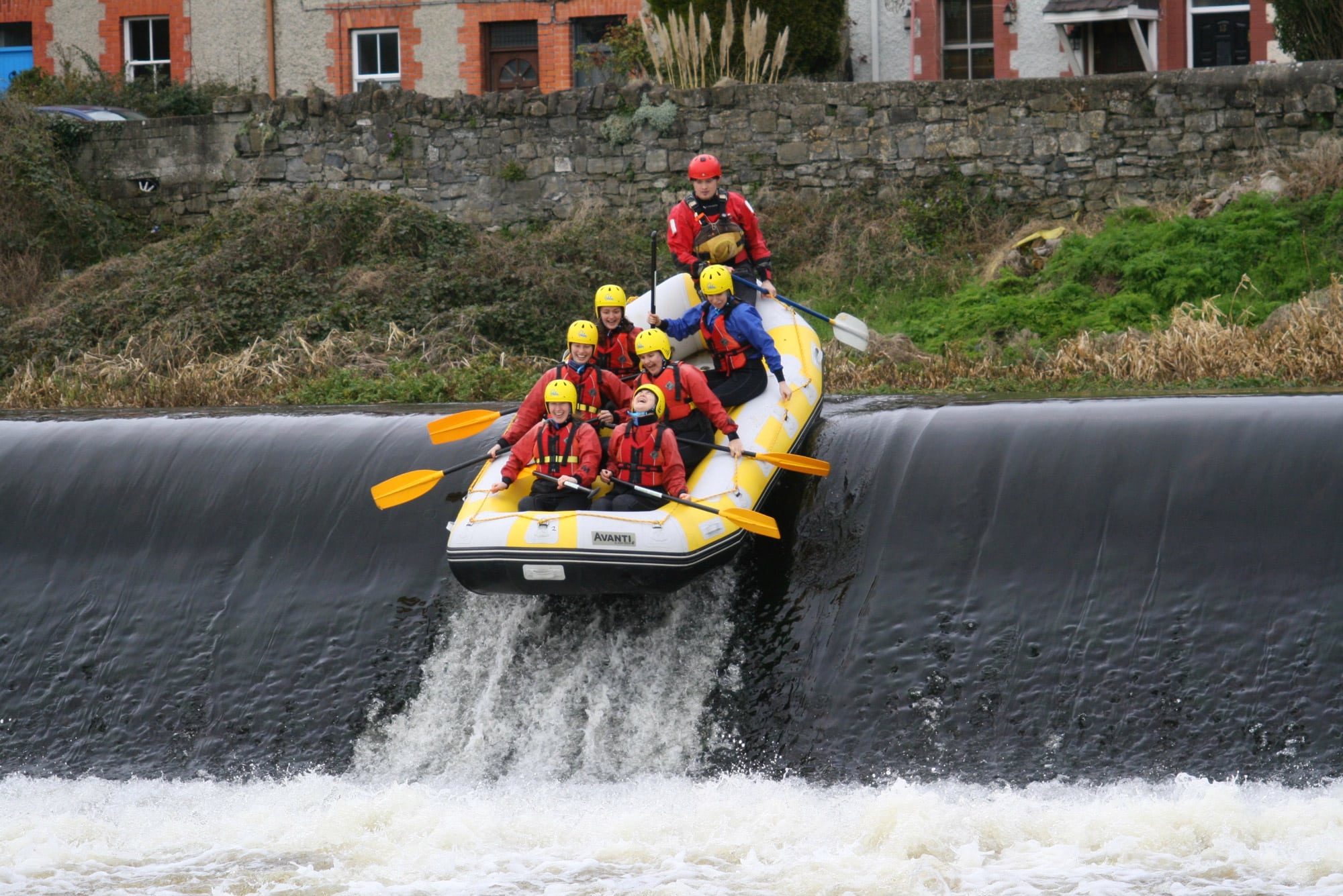Lucan weir River Liffey rafting